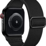 Pulseira Lerobo trançada para Apple Watch: confortável, ajustável e compatível com vários modelos e tamanhos.