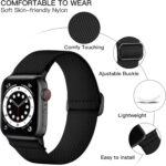 Pulseira Lerobo trançada para Apple Watch: confortável, ajustável e compatível com vários modelos e tamanhos. - Imagem 2