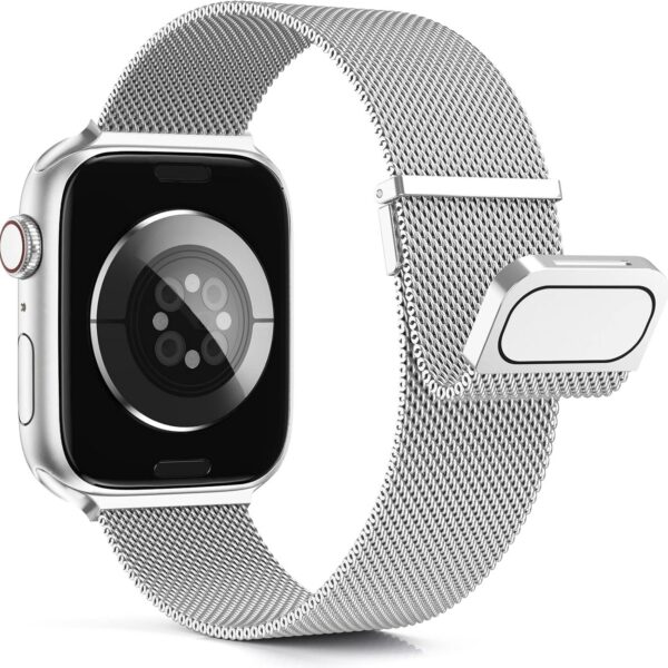 Pulseira Magnética HAOZHI para Apple Watch: ajuste seguro, metal premium e compatibilidade com Ultra, SE e Series 1 a 11