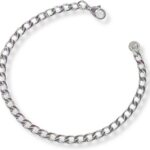 Pulseira Masculina Corrente Grumet 3mm de Aço Inox Prateado: estilo durável para comprar com segurança e elegância.