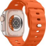 Pulseira MoKo de silicone para Apple Watch Ultra e Series 1-11, confortável, resistente ao suor e ideal para esportes.