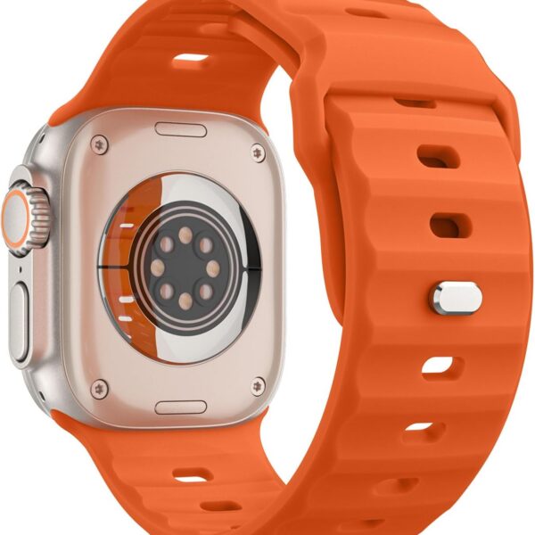 Pulseira MoKo de silicone para Apple Watch Ultra e Series 1-11, confortável, resistente ao suor e ideal para esportes.