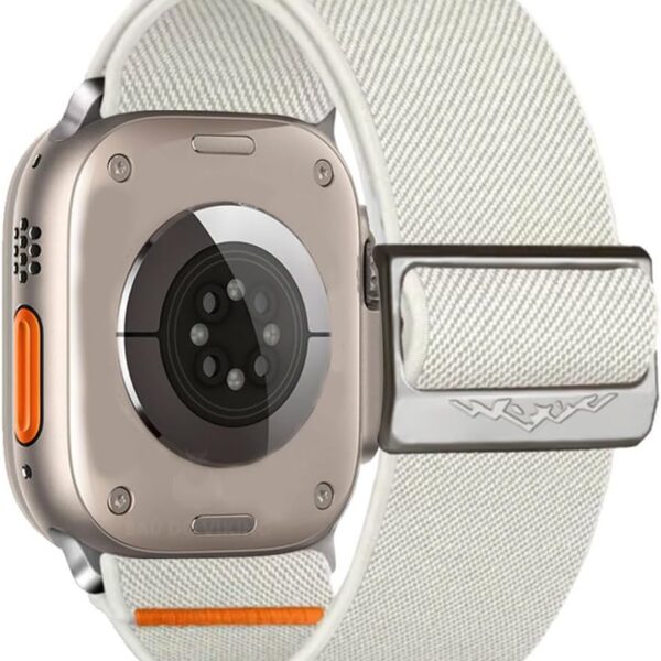 Pulseira Nylon Solo Montanha compatível com Apple Watch: conforto, ajuste ideal e resistência para o dia a dia.