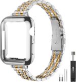 Pulseira QUNDAXI de aço inox para Apple Watch, fina e elegante, luxo feminino para uso diário