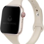Pulseira Silicone Sport Slim para Apple Watch: leve, regulável e confortável para o dia a dia.