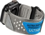 Pulseira ULTIMAL para Apple Watch em nylon respirável, resistente e ajustável, ideal para esporte e uso diário