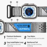 Pulseira ULTIMAL para Apple Watch em nylon respirável, resistente e ajustável, ideal para esporte e uso diário - Imagem 2