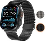 Pulseira WINGLE em malha milanesa para Apple Watch Ultra, conforto, ajuste seguro e estilo premium masculino - Imagem 2