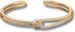 Pulseira Woman’s Grace ajustável com zircônias, elegância e brilho para todas as ocasiões