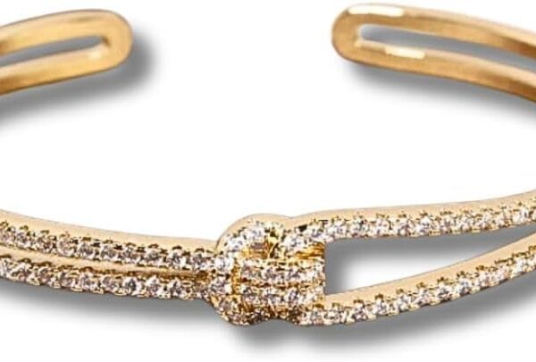 Pulseira Woman’s Grace ajustável com zircônias, elegância e brilho para todas as ocasiões