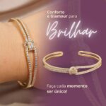 Pulseira Woman’s Grace ajustável com zircônias, elegância e brilho para todas as ocasiões - Imagem 2