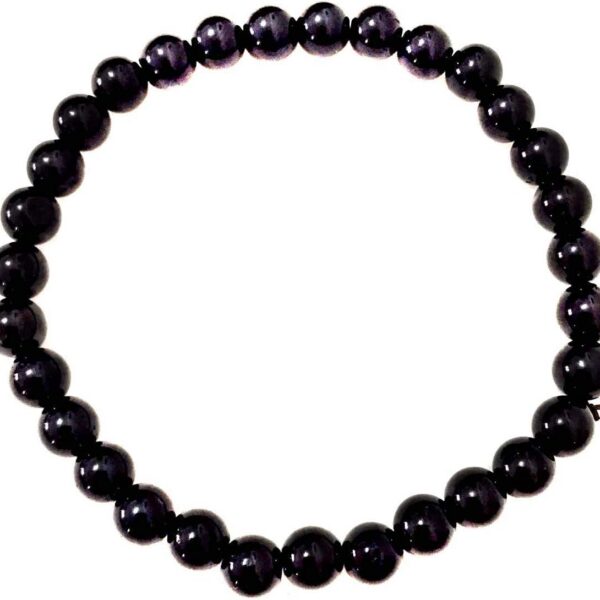 Pulseira de Esferas de Turmalina Negra Natural: proteção e elegância para o dia a dia