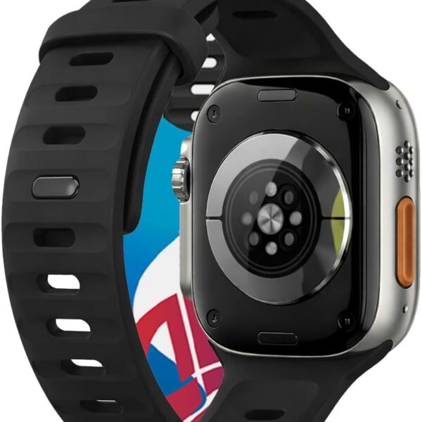 Pulseira de Silicone Mariner 123smart: conforto, estilo e compatibilidade para Apple Watch Ultra, Series 1 a 11 e SE.