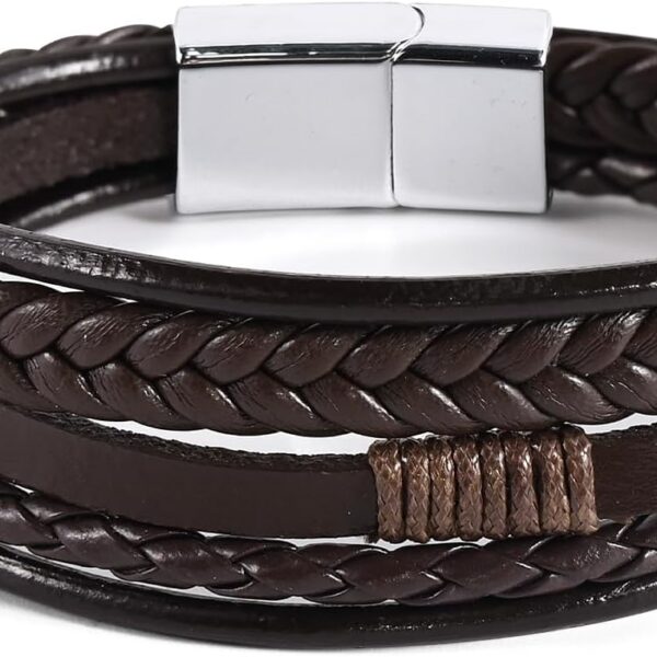 Pulseira de couro masculina trançada: estilo e personalidade para presentear pai, filho ou namorado