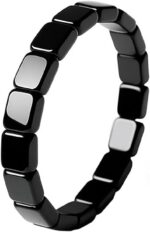 Pulseira de hematita masculina com pedras naturais: estilo, energia e confiança para presentear com intenção.