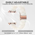 Pulseira de resina premium compatível com Apple Watch, confortável, elegante e durável para séries 1 a 10 e SE - Imagem 2