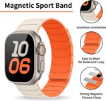 Pulseira de silicone magnética para Apple Watch: ajuste seguro, conforto diário e compatibilidade universal para séries 11 a 3 e SE. - Imagem 2