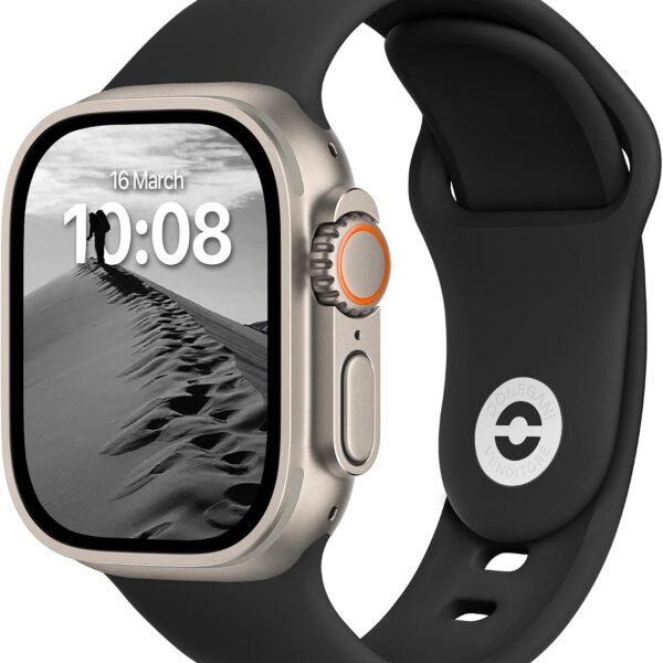 Pulseira esportiva DONEGANI para Apple Watch: conforto, estilo e ajuste perfeito para vários tamanhos.