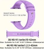 Pulseira esportiva compatível com Apple Watch: silicone macio, respirável e unissex para uso diário e treino. - Imagem 2