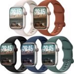 Pulseira esportiva de silicone à prova d’água para Apple Watch, confortável, resistente e ideal para uso diário