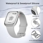 Pulseira esportiva de silicone para Apple Watch: confortável, ajustável e compatível com vários tamanhos. - Imagem 2