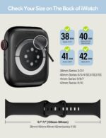 Pulseira esportiva de silicone para Apple Watch: confortável, ajustável e resistente para uso diário e treinos. - Imagem 2