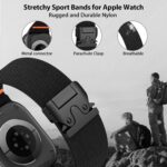 Pulseira esportiva elástica ajustável para Apple Watch Ultra e Series 11, 10 e SE, conforto e segurança no uso diário - Imagem 2