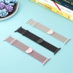 Pulseira magnética Steezrd em aço inoxidável para Apple Watch, ajuste perfeito e visual premium, 3 unidades - Imagem 2