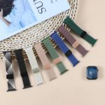 Pulseira trançada magnética para Apple Watch: ajuste rápido, conforto e compatibilidade com várias séries e tamanhos. - Imagem 2