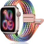 Pulseira trançada magnética para Apple Watch: conforto, ajuste rápido e fixação segura para uso diário.