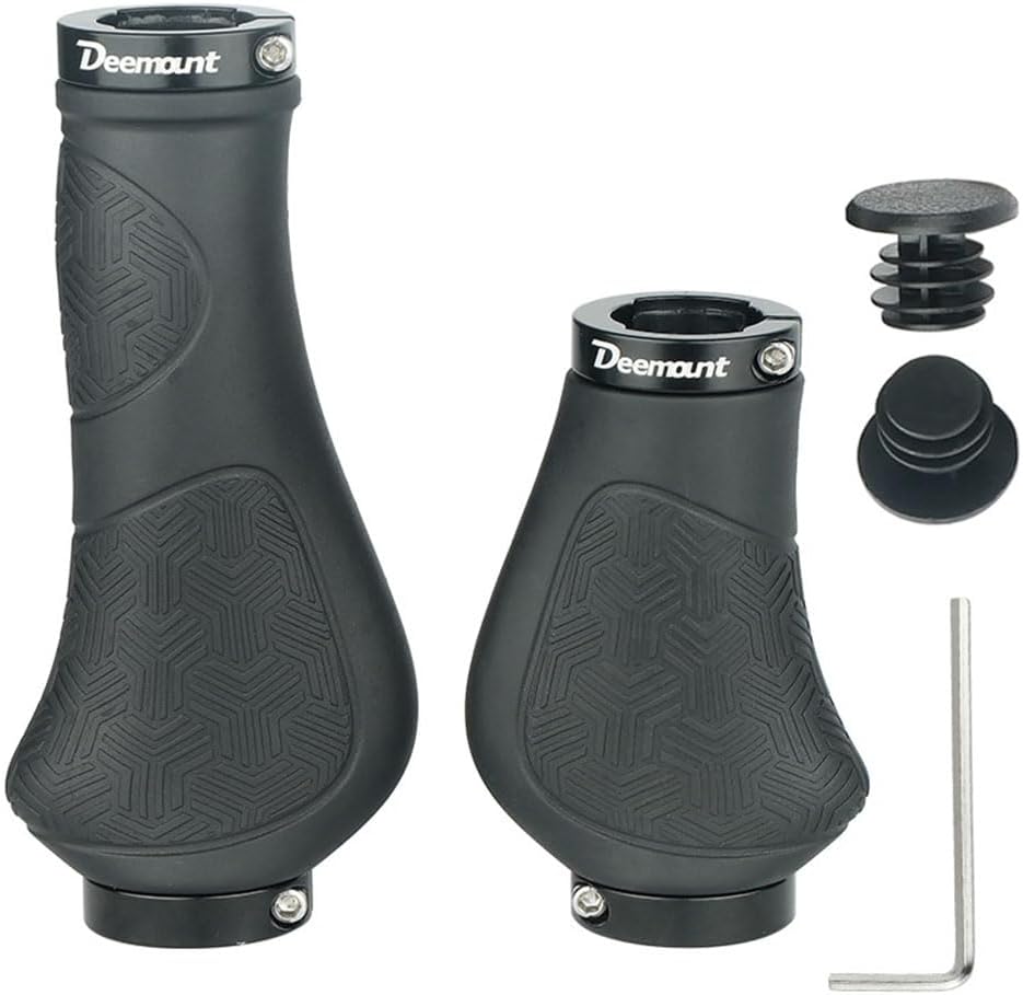 Punhos ergonômicos bloqueáveis para bicicleta elétrica e MTB com aderência Punhos ergonômicos bloqueáveis para bicicleta elétrica e MTB com aderência confortável e alta segurança