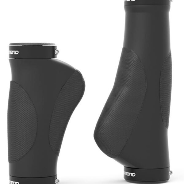Punhos ergonômicos para bicicleta com bloqueio duplo, borracha antifadiga e absorção de choque para e-bikes e dobráveis