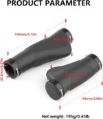 Punhos ergonômicos para bicicleta com bloqueio duplo, borracha antifadiga e absorção de choque para e-bikes e dobráveis - Imagem 2
