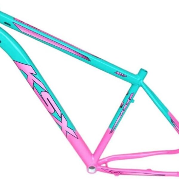 Quadro KSX Aro 29 100% Alumínio 6061, leve, resistente e ideal para MTB com cabeamento interno e gancheira.