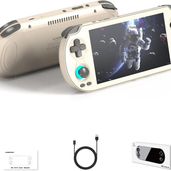 RG Vita Retro: tela IPS 5,46, Android 12, 3GB+64GB, bateria 3000mAh e suporte a emuladores e jogos Android.