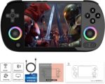RG40XX H portátil retrô: tela IPS 4, Wi-Fi, Bluetooth, saída HD e bateria duradoura.