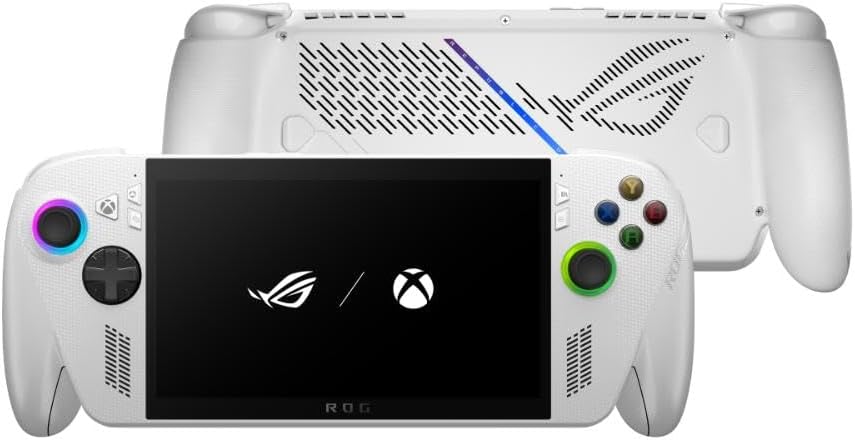 ROG Xbox Ally Console Portátil Tela 7" Touchscreen 120Hz, AMD ROG Xbox Ally Console Portátil Tela 7" Touchscreen 120Hz, AMD Ryzen Z2A 2 GHz, 16 GB RAM, 512 GB SSD, Windows 11 Home - White - RC73YA-NH003W