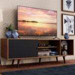 Rack Madesa Dubai para TV até 65 Polegadas: organização, espaço e estilo Rustic/Preto/Rustic para sua sala - Imagem 2