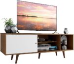 Rack Madesa Dubai para TV até 65 polegadas com pés: design moderno, resistente e ideal para sua sala.