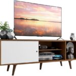 Rack Madesa Dubai para TV até 65 polegadas com pés: design moderno, resistente e ideal para sua sala.