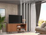 Rack para TV San Diego Freijó até 55 polegadas: moderno, funcional e ideal para sua sala.