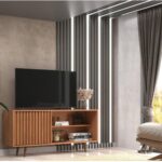 Rack para TV San Diego Freijó até 55 polegadas: moderno, funcional e ideal para sua sala.