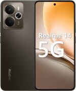 Realme 14 5G 12GB/256GB: tela 6.67 120Hz, NFC e desempenho rápido para games e multitarefas.