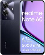Realme Note 60 256GB: tela 6,74, bateria 5000mAh e desempenho com Android 14 para uso fluido e multitarefa.