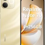 Realme Note 70: bateria de 6000mAh, 4GB RAM e 256GB ROM para uso intenso o dia todo.