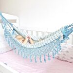 Rede para Berço de Bebê em Macramê: conforto respirável, alças resistentes e design artesanal para um sono seguro e aconchegante.