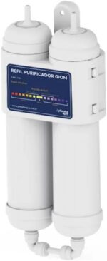 Refil Filtro Purificador de Água Giom Planeta Água para reposição prática e água sempre filtrada.