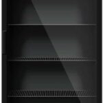 Refrigerador Expositor Eos 295L All Black: vidro duplo antiembaçante, LED interno e faixa de 0 a 10°C para exposição ideal.