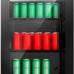 Refrigerador Expositor Vertical Eos 67 Litros EEV80P: design elegante, iluminação LED e refrigeração eficiente para manter seus produtos sempre visíveis e frescos.