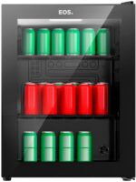 Refrigerador Expositor Vertical Eos 67 Litros EEV80P: design elegante, iluminação LED e refrigeração eficiente para manter seus produtos sempre visíveis e frescos.
